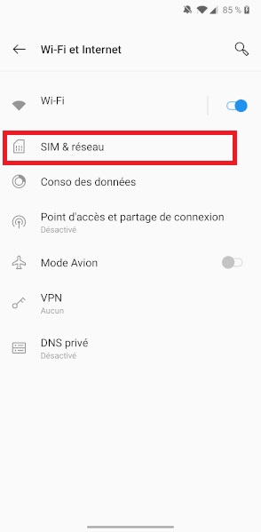 Réseaux OnePlus 7T