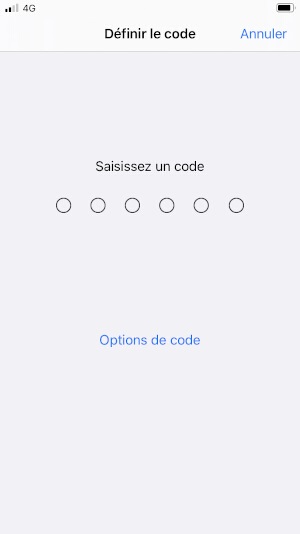 contact code pin ecran verrouillage iphone 8