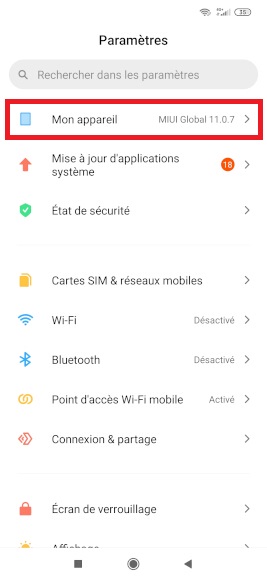 xiaomi sauvegarde Google