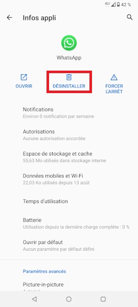 supprimer application Asus Zenfone 7