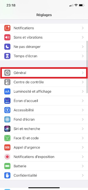 Échec réseau appel iPhone XR