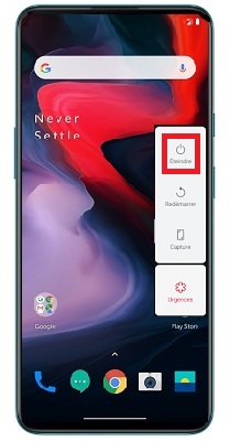 éteindre OnePlus Nord