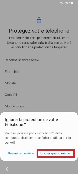 assistant démarrage Samsung Galaxy A22 android 11