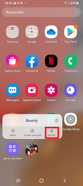 supprimer application Samsung Galaxy A32