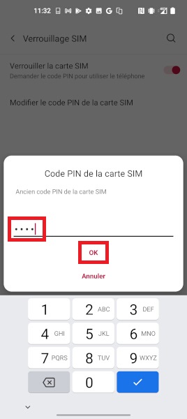 code PIN OnePlus 9
