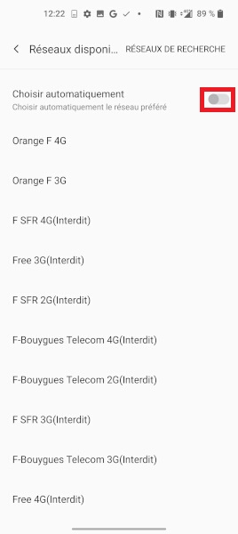 réseaux OnePlus 9 Pro