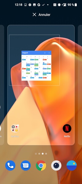 widgets OnePlus 9