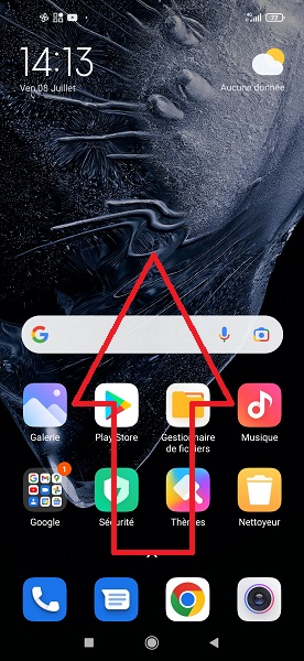 Xiaomi ecran accueil