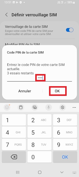 Samsung Galaxy A23 code PIN