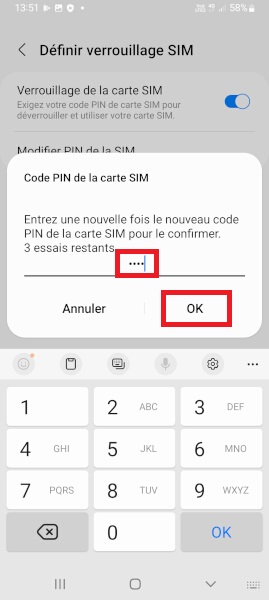Samsung Galaxy A33 code PIN