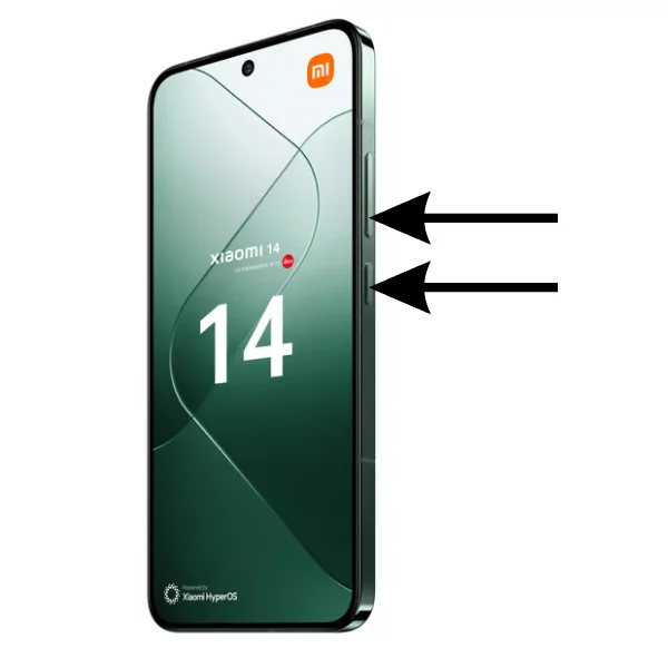 bouton forcer allumage xiaomi 14