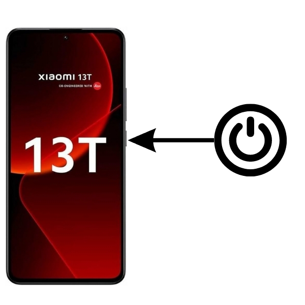 bouton allumage Xiaomi 13T