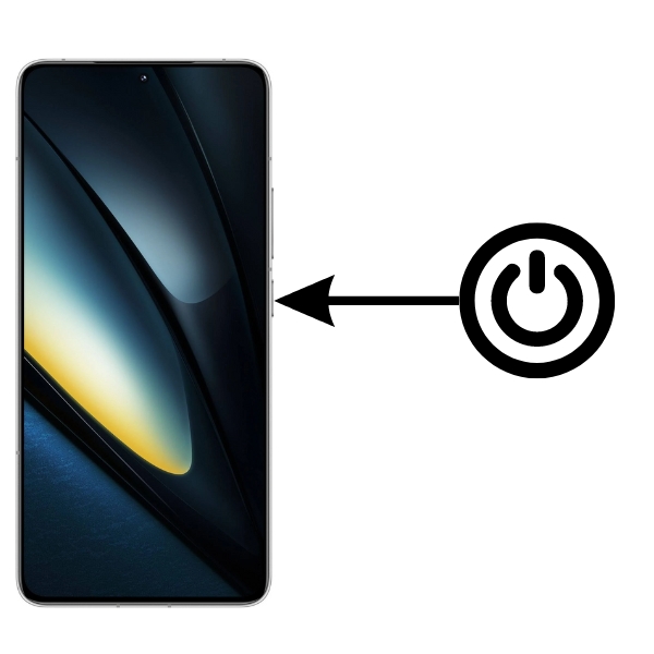 bouton allumage POCO F6 Pro