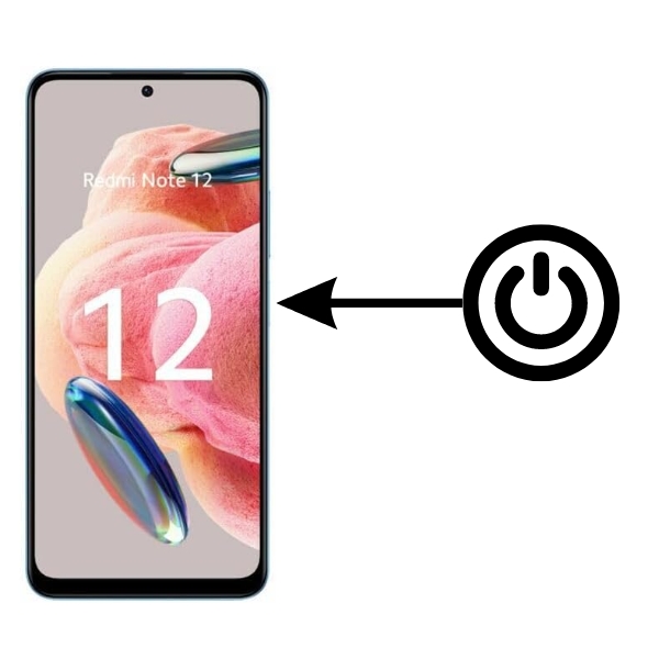 bouton allumage Redmi Note 12