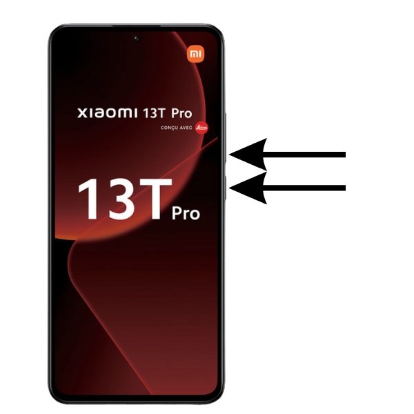 bouton forcer allumage Xiaomi 13T Pro